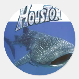 Pegatina Redonda Tiburón de ballena con el nombre de Childs en los