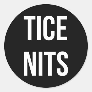Pegatina Redonda Tice Nits