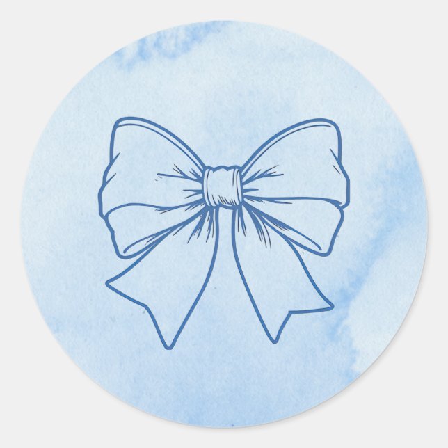 Pegatina Redonda Tie (Anverso)