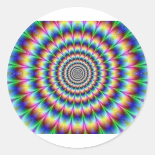 Pegatina Redonda Tie Die Vortex