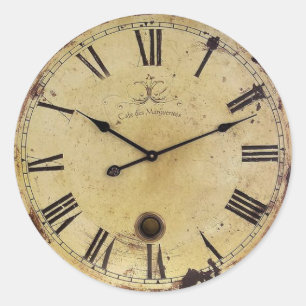 Pegatina Redonda Tiempo