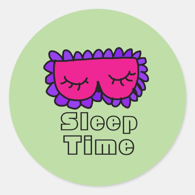 Pegatina Redonda Tiempo de espera (Anverso)