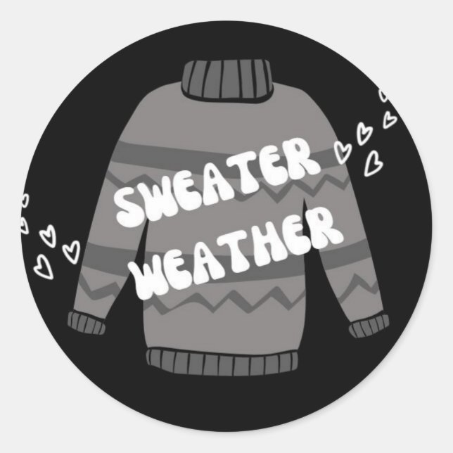 Pegatina Redonda Tiempo de sudoración (Anverso)