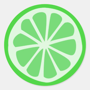 Pegatina Redonda Tiempo LIme