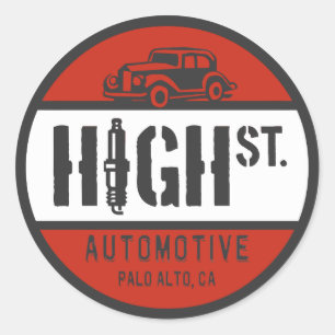 Pegatina Redonda TIENE logotipo