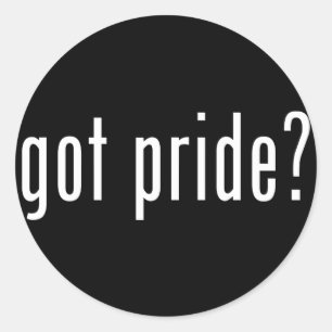 Pegatina Redonda ¿tiene orgullo?