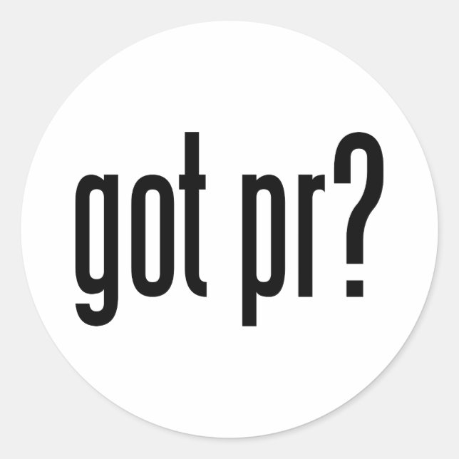 Pegatina Redonda ¿tiene pr? (Anverso)