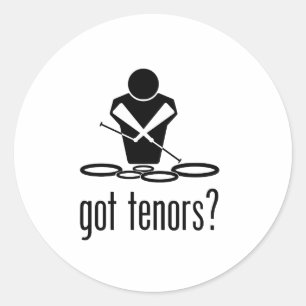 Pegatina Redonda ¿tiene tenors?