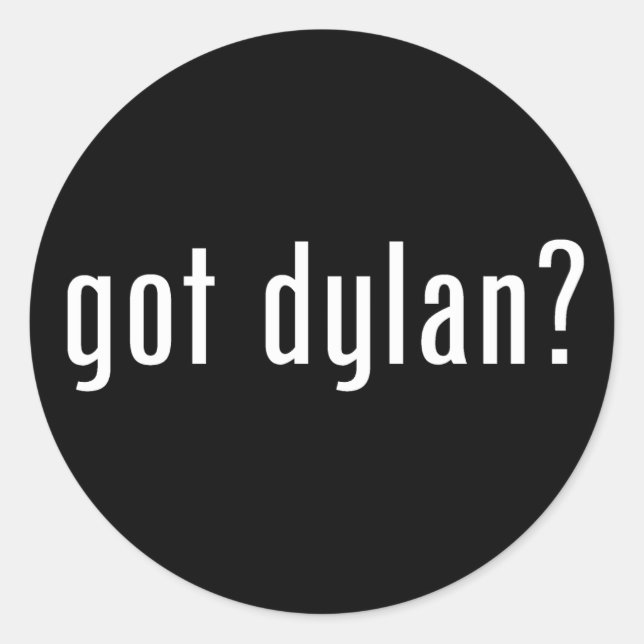Pegatina Redonda ¿tienes a dylan? (Anverso)