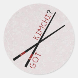 Pegatina Redonda ¿Tienes a Kimchi?