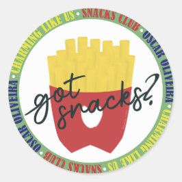 Pegatina Redonda Tienes aperitivos - AC
