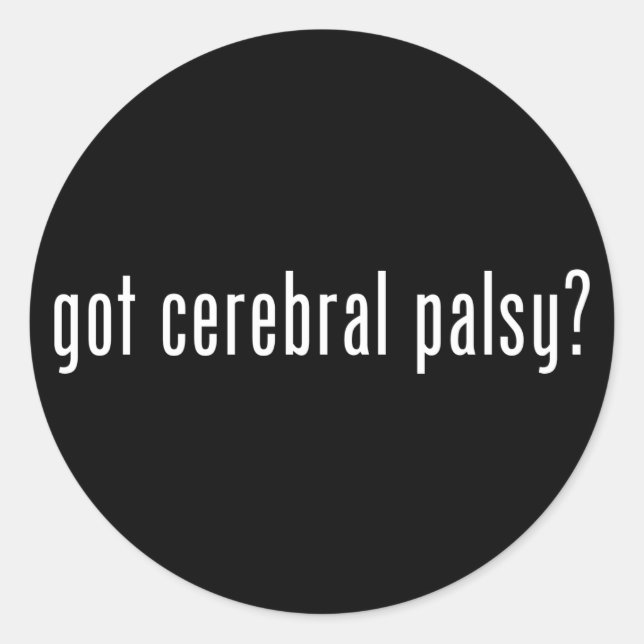 Pegatina Redonda ¿Tienes CP? Pegatinas (Anverso)