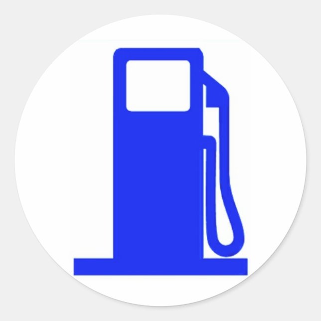Pegatina Redonda ¿Tienes gasolina? (Anverso)