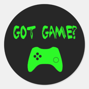 Pegatina Redonda ¿Tienes juego? Funny Gamer Pegatinas