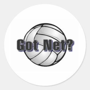 Pegatina Redonda ¿Tienes red?Voleibol