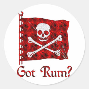 Pegatina Redonda ¿Tienes Rum?