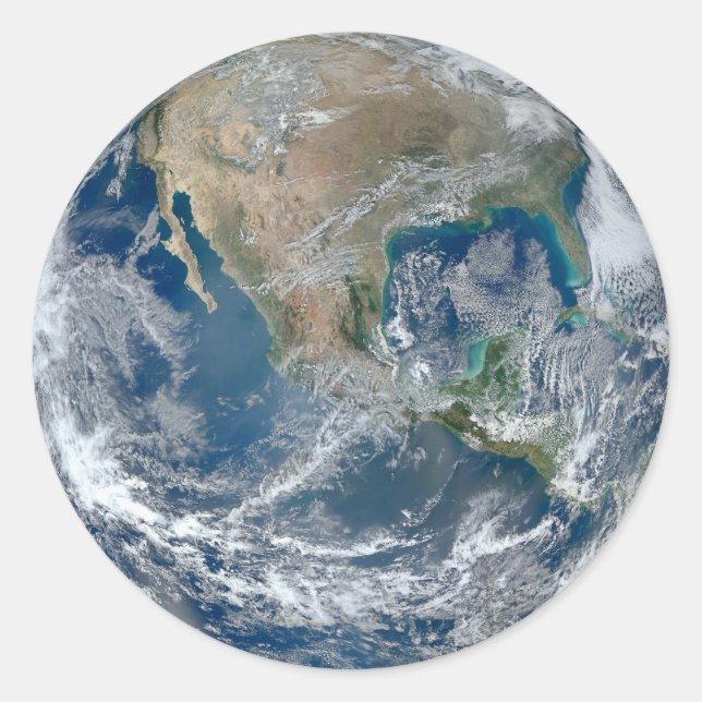 Pegatina Redonda Tierra (Anverso)