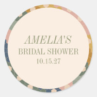 Tierra Boho Chic Vintage Ducha de Novia Personaliz