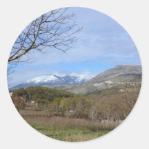 Tierra de cultivo en invierno en Calabria