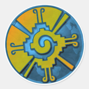 Pegatina Redonda Tierra de Hunab Ku