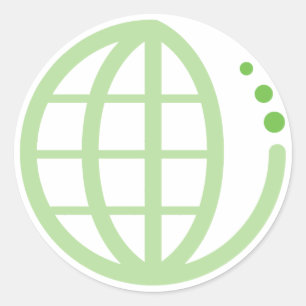 Pegatina Redonda tierra ecológica