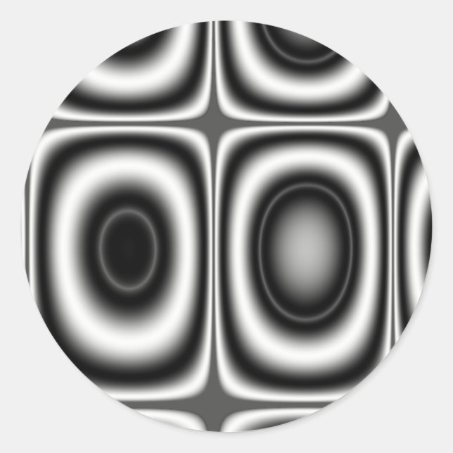 Pegatina Redonda Tierra siete - Fractal (Anverso)