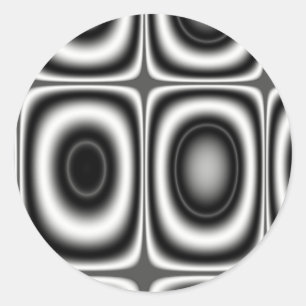 Pegatina Redonda Tierra siete - Fractal