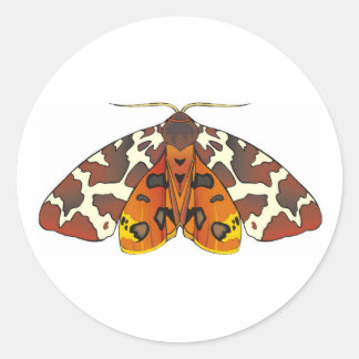 Pegatina Redonda Tiger Moth