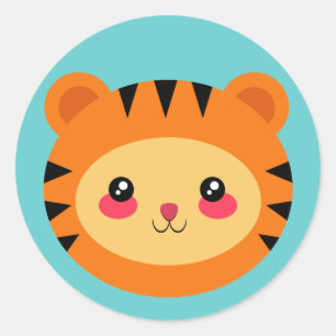 Pegatina Redonda TIGER - sticker