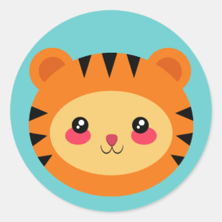 Pegatina Redonda TIGER - sticker