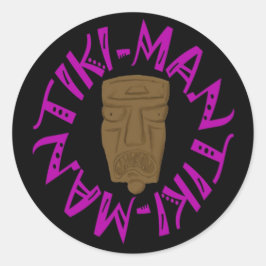 Pegatina Redonda Tikiman