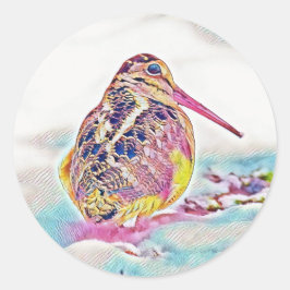 Pegatina Redonda Timberdoodle Grandes Pegatinas