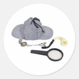 Pegatina Redonda TimeForDetective050110