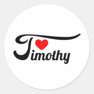 Pegatina Redonda Timothy