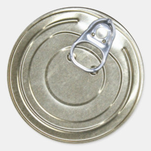 Pegatina Redonda Tin Can Lid