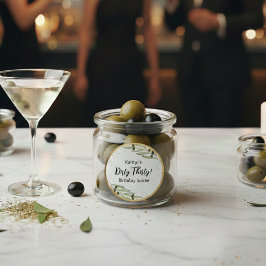 Pegatina Redonda Tini Bit Of Fun Martini Soirée se traduce a