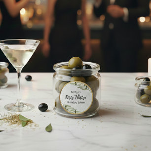 Pegatina Redonda Tini Bit Of Fun Martini Velada