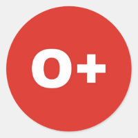 Tipo O+ de sangre / grupo Rh (Rhesus) Positivo