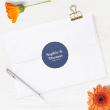 Tipografía Moderna y Negrita para Boda Azul Marino