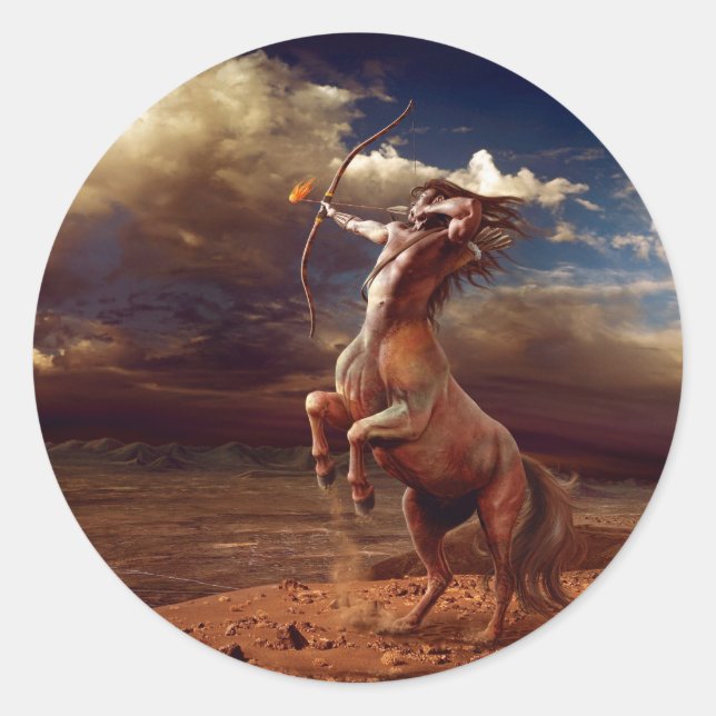 Pegatina Redonda Tirador - bordadores (Anverso)