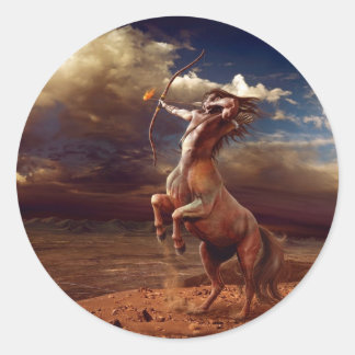 Pegatina Redonda Tirador - bordadores