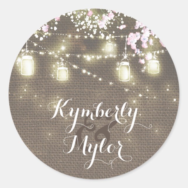 Pegatina Redonda Tiras alumbran la respiración del bebé ruso (Anverso)