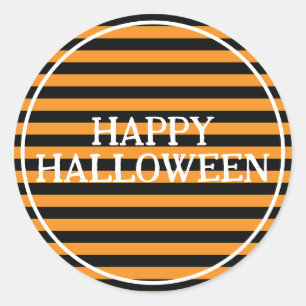 Pegatina Redonda Tiras de Halloween