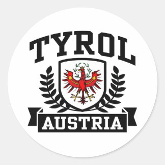 Pegatina Redonda Tirol Austria