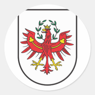 Pegatina Redonda Tirol Wappen, Austria