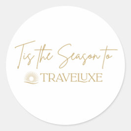 Pegatina Redonda Tis the Season stickers