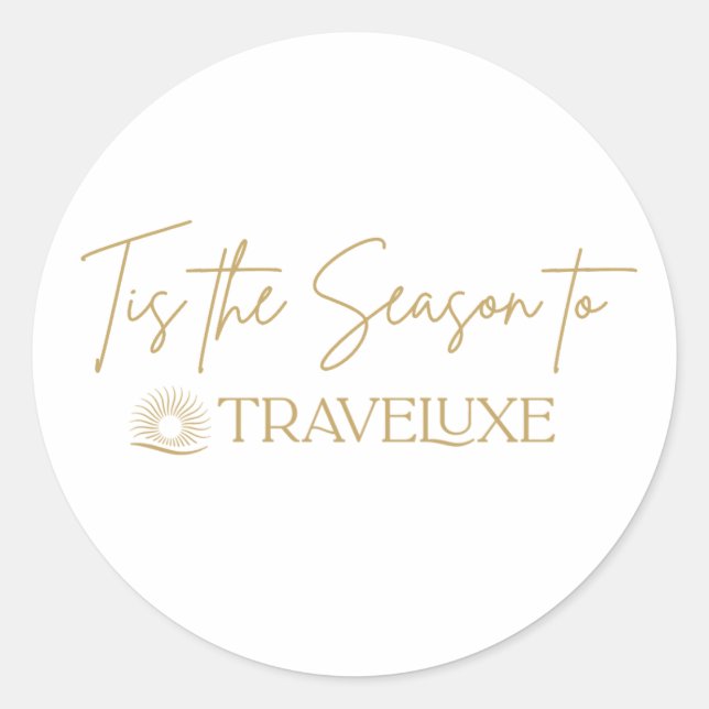 Pegatina Redonda Tis the Season stickers (Anverso)