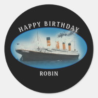 Titanday Black RMS White Star Line Ship