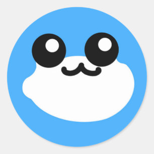 Pegatina Redonda Toby Toad God Face