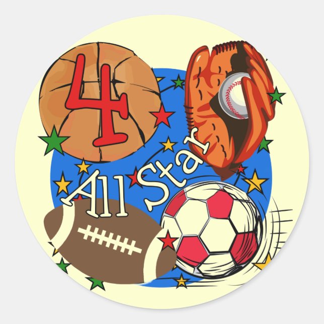 Pegatina Redonda Todas las camisetas y regalos de cumpleaños de Sta (Anverso)